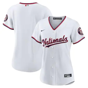 womens nike white washington nationals home blank replica j